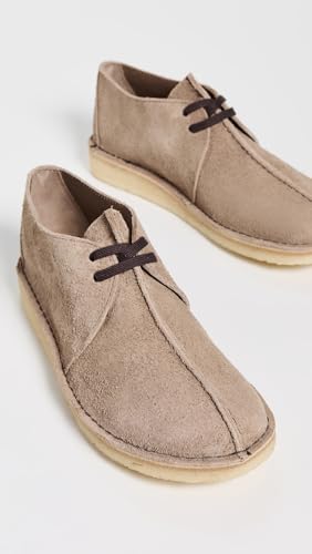 Clarks Men's Desert Trek Wolf Suede Shoes4