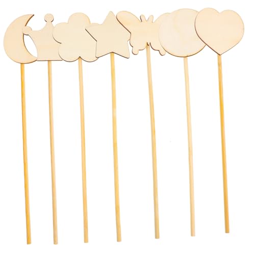 Hemobllo 12 piezas Varitas Mágicas de Madera para Manualidades DIY Varitas de Hada sin Pintar con Bordes Suaves Resistentes y Ligeras para Decoración de Habitaciones y Actividades