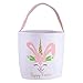 Tomaibaby Glücklich Ostern Bunny Korb Tasche Baumwolle Leinen Tragen Geschenk Eier Jagd Tasche Kinder Spielzeug Eimer Tote Süßigkeiten Speicher Halter mit Griffe Für Frühling Ostern Partei