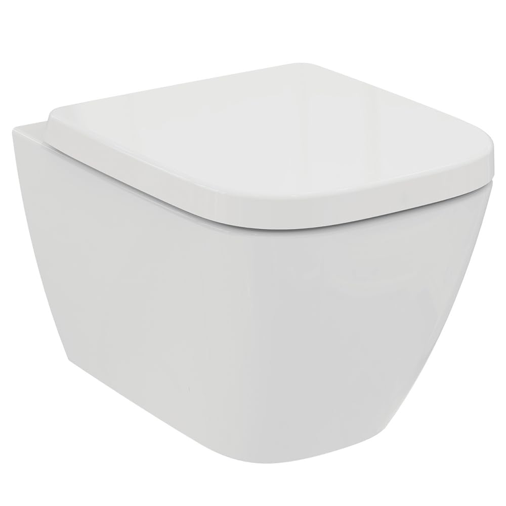 Ideal Standard i.Life S Compact Wall Mounted Toilet with ProSys Frame and Cistern, Soft Close Toilet Seat and Dual Flushplate