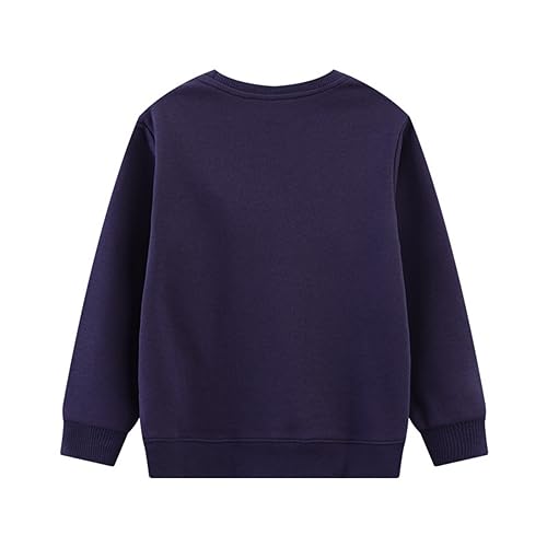 Image of HILEELANG Toddler Boy Sweatshirts Crewneck Long Sleeve Pullover Cotton Graphic Christmas Clothing
