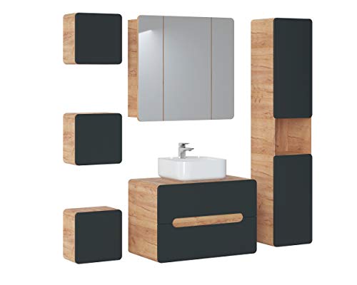 Mueble-de-Lavabo-80-cm-Aruba-Cosmos-para-Lavabo-sobre-encimera-Mueble-de-Lavabo-Colgante-Color-Negro-Mate-Muebles-de-bano-Modernos