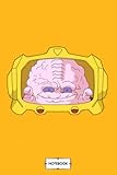  Cute Krang Mask N02703 Notebook: Lined College Ruled Paper, Matte Finish Cover, 6x9 120 Pages, Diary, Journal, Planner