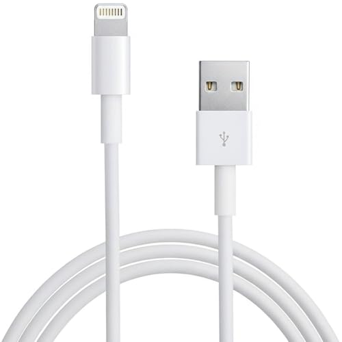 Sounce USB to 8-Pin 3A 66W Fast Charging Cable – Nylon Braided, 480Mbps Data Transfer & Sync Cord, 1.5 Meter Compatible with 8-Pin Devices (White)