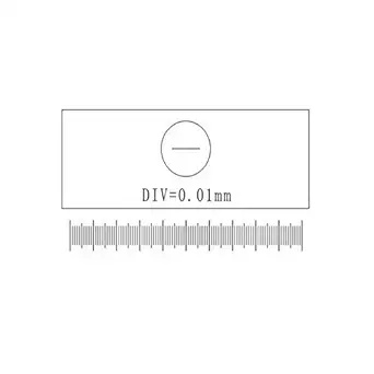 Microscope Micrometer Net Shaped Eyepiece Micrometer Calibration Ruler