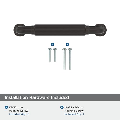 Amerock Coble 3-3/4 inch (96mm) Center-to-Center Oil-Rubbed Bronze Cabinet Pull, BP37662ORB by Amerock - Image 4