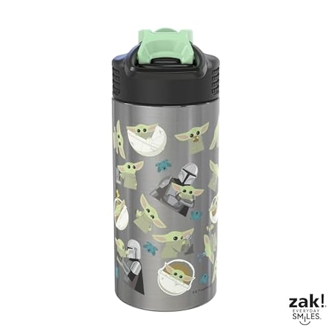 zak! Star Wars The Mandalorian The Child Stainless Steel Water Bottle 14 oz