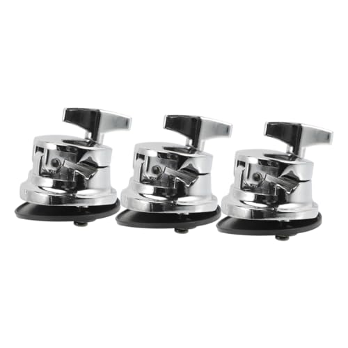 Soporte para pata de batería VANZACK, 3 piezas, base de montaje de aleación para bombo de suelo y tom, abrazadera para soporte, accesorios para batería miniatura 1