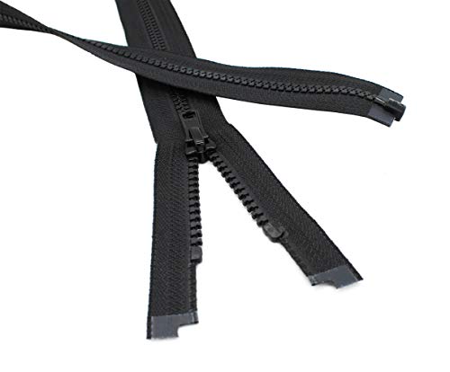 YKK 28" Vislon 5 Molded Plastic ~ Separating-580 Black (1 Zipper/Pack)