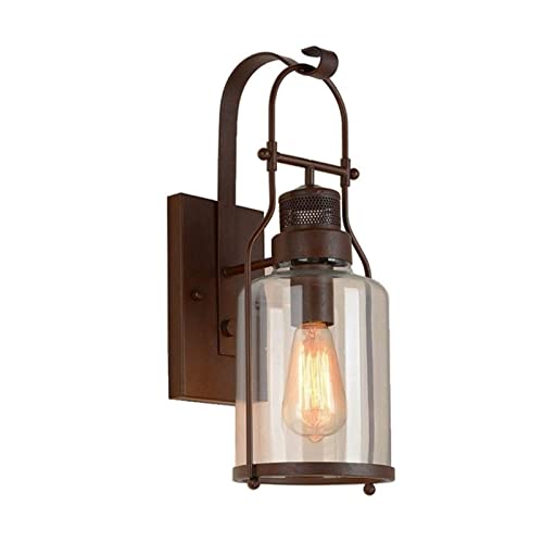 Applique lanterne vintage en aluminium et inox pour extérieur