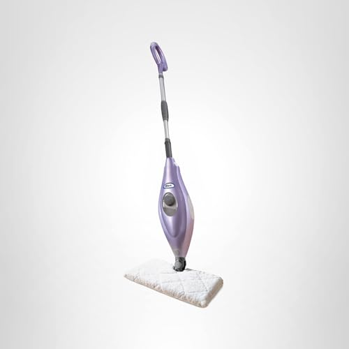 Shark Steam Pocket Mop with 2 Washable Double-sided Pads, Steam Sanitization, Swivel Steering, Lightweight, Steam Cleaner for Sealed Hard Floors, Hardwood, Marble, Tile, Purple, S3501