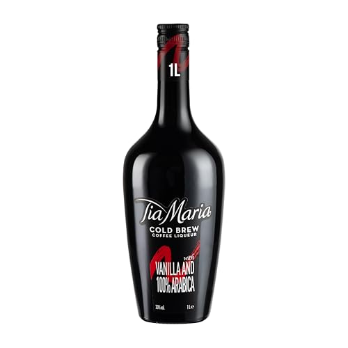 Tia Maria Cold Brew Coffee Liqueur | 1L | 20% vol | 100% Arabica Coffee | Rich Roasted Intensity Coffee with Hints Vanilla and Cacao | Vegan & Gluten Free | Made for the Espresso Martini or Over Ice