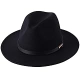 Hecho de una mezcla suave y cómoda de 65% poliéster y 35% lana, estos sombreros Fedora son perfectos para cualquier ocasión. Con un diseño de talla única y una circunferencia de sombrero de 22.6 pulgadas, seguro que se adaptan a la mayoría de las mujeres. Además, el ala mide 2.9 pulgadas, proporcionando una amplia sombra y protección contra el sol.