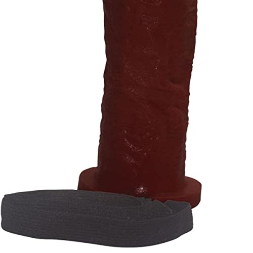 Capa Peniana Rígida Curva Com Elástico Pênis 20cm x 5,5cm Rígida Marrom Monster