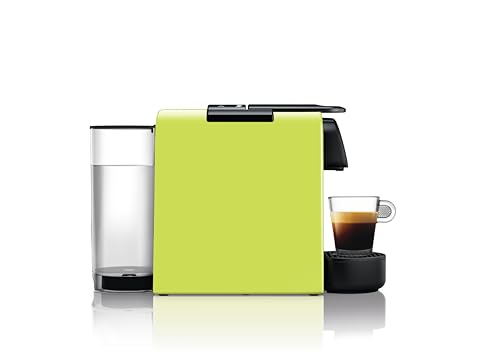 Image of De'Longhi Nespresso Essenza Mini EN85.L, Automatic Coffee Machine, Capsule Coffee Machine for One Cup, Welcome Set Including, Compact Design, 19 Bar Pressure, Lime Green