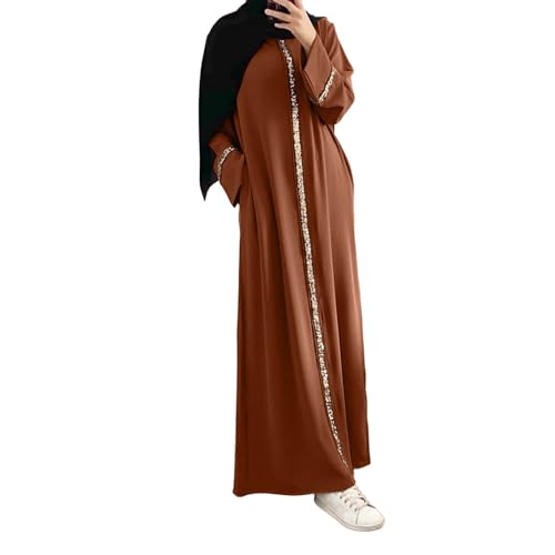 Caftan Longue Femme Manches Chauve-Souris Robe Ete Abaya Maxi Ample Djellaba Tenue De Priere...