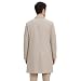 Allthemen Herren Trenchcoat Einreihig Lang Mantel Herbst Elegant Jacke Leichte Freizeit Übergangsjacke Business Casual Beige L