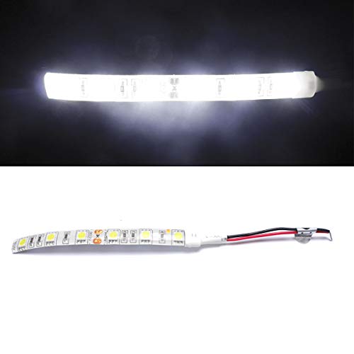 5 Piezas Tira LED Blanca 10 cm Impermeable 12V miniatura 2