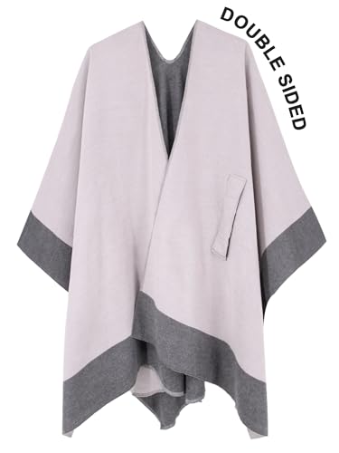 Moss Rose Women's Shawl Wrap Poncho Ruana Cape Open Front Cardigan with Belt for Spring Fall Winter