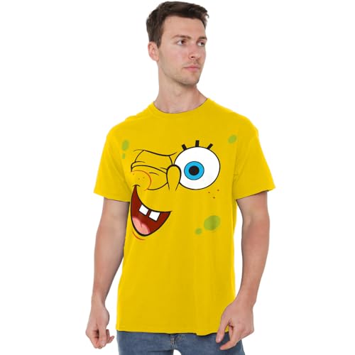 T-Shirt Spongebob Jaune XXL Unisexe - Vetement Pop Culture Bob l'Eponge