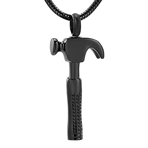 Collier urne pour cendres de chien pendentif marteau souvenir de crémation