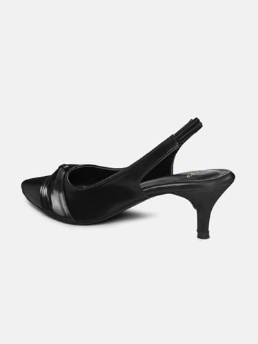 Image of Marc Loire Women Slip on Embellished Pointed Toe Kitten Heel Pumps for Party & Formal Wear