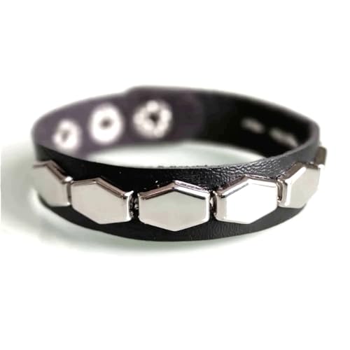 bludi-mudi Hank Moody Californication Origin Leather Bracelet for Men Women Unisex Jewelry 22,5 x 1,5 cm