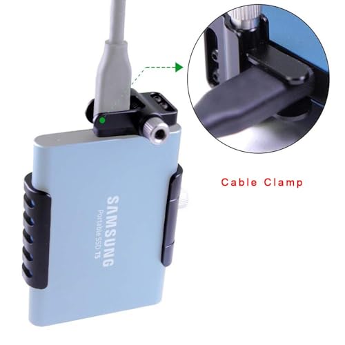 Image of Samsung SSD Holder Clamp with Cold Shoe for Samsung T5 SSD By Lanparte (Only Holder Include)