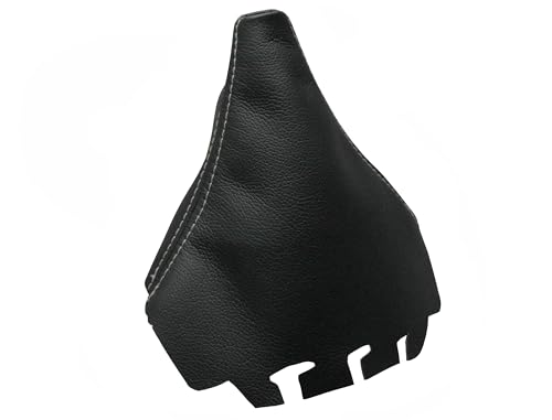 Cargaiter   Funda Palanca de Cambios Accesorio Compatible Especifico para Vehiculo Ibiza 2002 2009 (Costuras en Gris)