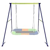 Dripex Kinder Schaukelgestell,Metall Schaukelgerüst 193x160x180cm bis 200KG