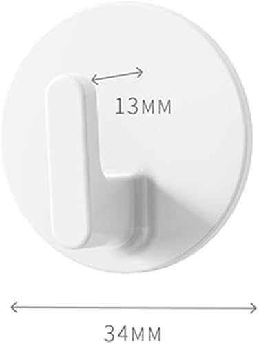 Miniatura 5 de Ganchos adhesivos, ganchos de pared para colgar, paquete de 6 ganchos para toallas para baños, resistentes, sin daños