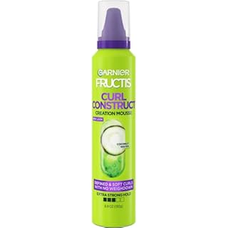 Garnier Fructis Style Curl Construct Creation Mousse, 6.8 Oz, 1 Count (Packaging May Vary)