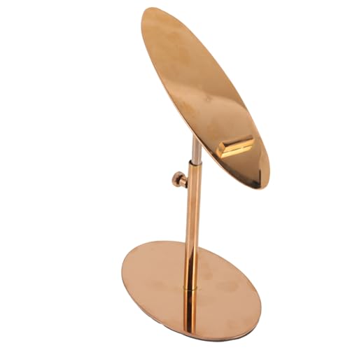 Expositor de zapatos en acero inoxidable oro rosa de diseño elegante para tiendas exclusivas 2
