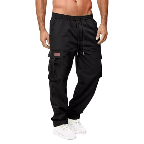 Men's Sweatpants Workout Casual Relaxed Fit Stretch Lounge Baggy Bottom Athletic Elastic Wiasted Boys Joggers