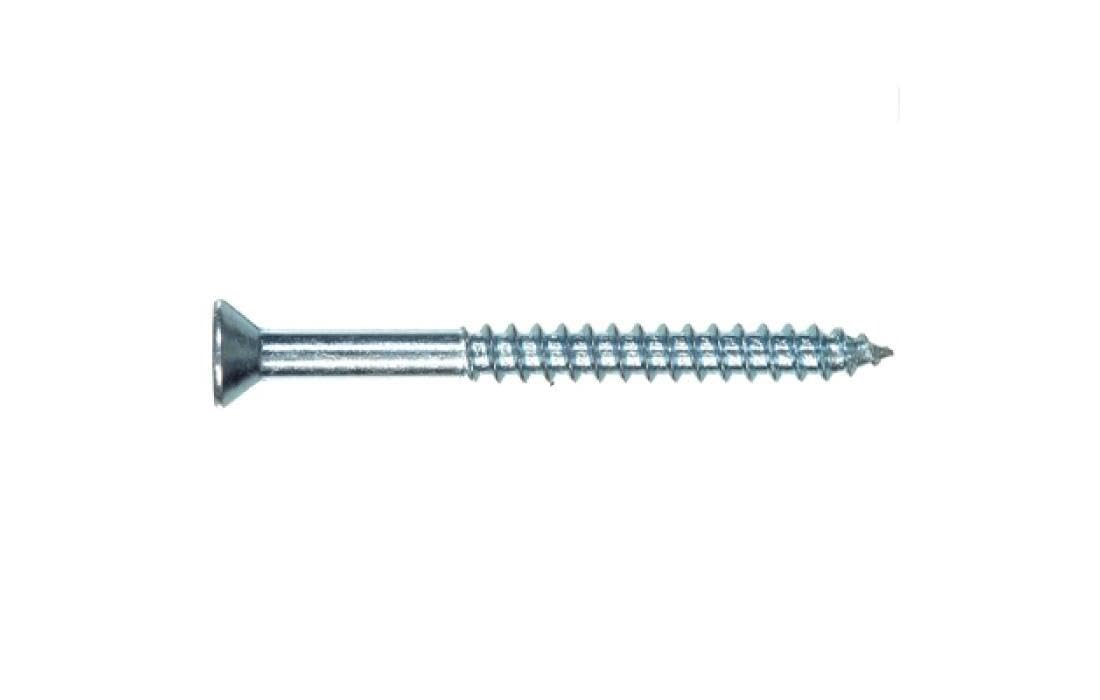 Hillman No. 8 x 1-3/4 in. L Phillips Flat Head Zinc-Plated Steel Wood Screws 100 pk