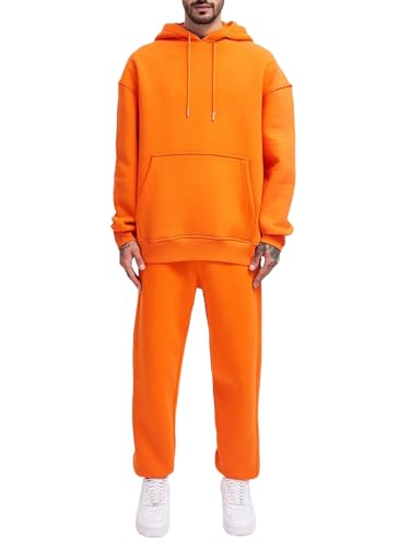 Sweat Suits Men Jogging Tracksuits 2 Piece Set Casual Athletic Hoodie And Sweatpants Outfits