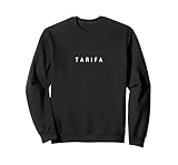 Tarifa Souvenirs/Tarifa Beach Surf Resort Vacaciones Sudadera, Unisex para Adultos, Negro, M