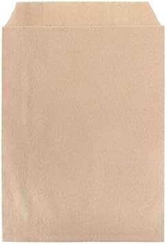 ClearBags Kraft Paper Merchandise Bag, 5 x 7 1/2, Brown, 100 Pack, Retail Shopping Bags, To Go Packaging for Small Business, Baggies for Wrapped Food, Jewelry & Other Items, Sealable, MB1KA
