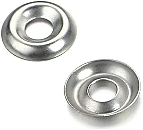 TERF® 100 Pcs Nickel Plated Screw Cup Washer Size No. 10 Countersunk Screw Surface Finishing Cup Washers Gauge Size No. 10g - Image 4
