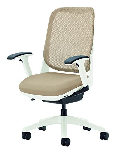 ライオン事務器 オフィスチェア フレキシブルアーム ライド サンドベージュ 79814