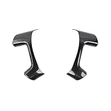 Linskip Steering Wheel Covers Compatible with Avalanche/Suburban/Tahoe/Traverse/Silverado 1500 2500HD 3500HD & Yukon/Sierra 2007-2013, Steering Wheel Trim, Interior Accessories Carbon Fiber Black