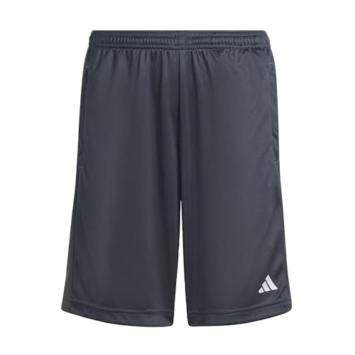 Adidas Unisex Kinder Train Essentials Logo Regular Fit Short Junior, Grey Six/White, 15-16 Years