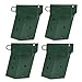 Iron Forge Tools Deer Stand Brackets, 4x4 Inch Green Powder Coated Steel Tree Stand Elevator Bracket for Outdoor Hunting Platform, Elevated Deer Blinds, Box Blinds, 4 Pack Includes Accessories