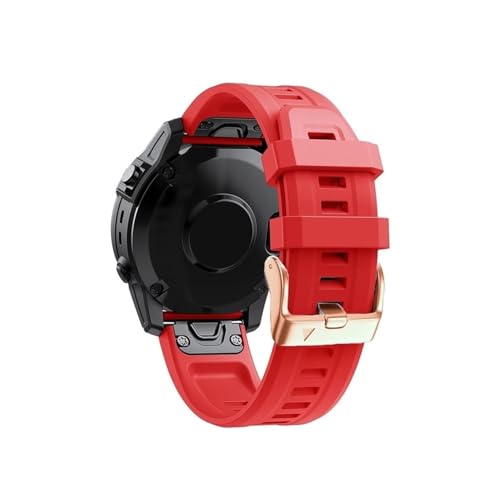 20mm�����p�V���J�Q�����X�g�o���h�ɓK������Garmin Fenix 8 7S Pro 6S Pro 5S Plus(Red)