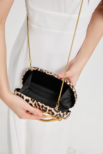 Image of Women PU Leather Metal Handle Handbag Trendy Commuting Compact Stone Purse Hand-held Causal Shoulder Clutch Bag