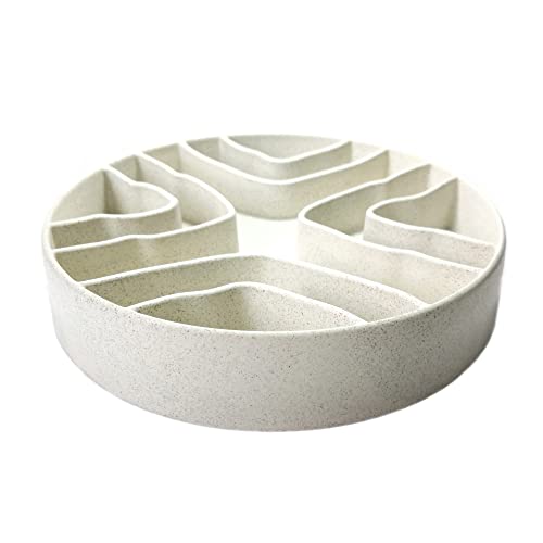 8-Inch Slow Feeder Dog Bowls, Slow Eating Dog Bowl, Cat Bowls, Maze Pet Bowls, Anti Gulping Healthy Eating, Slow Eating Healthy Design For Small Medium Size Dogs & Cats #TOP27