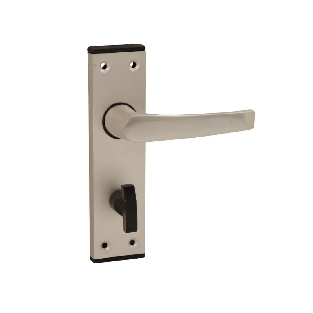 VIBE Seighford Lever Bathroom 150mm on Satin Anodised Aluminium Door Handle Seighford Lever Bathroom on Satin Anodised Aluminium for Internal Doors