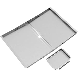 Grease Tray with Catch Pan – Universal Drip Pan for 4/5 Burner Gas Grill Models from Dyna Glo, Nexgrill, Expert Grill, Kenmore, BHG and More – Galvanized Steel Grill Replacement Parts(24″-30″)