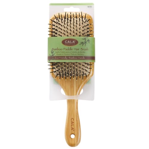 CALA Bamboo Paddle Hair Brush for All Hair Types