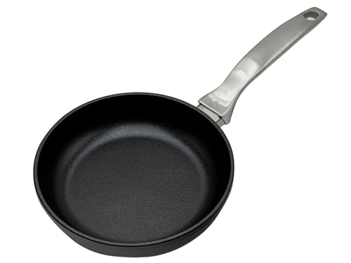 Swiss Diamond 10.25 Inch Frying Pan Nonstick Diamond Frying Pan, Aluminum Coated Skillet, Dishwasher Safe and Oven Safe Fry Pans with Stainless Steel Handle, Grey